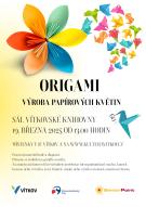 Origami – Výroba papírových květin 1