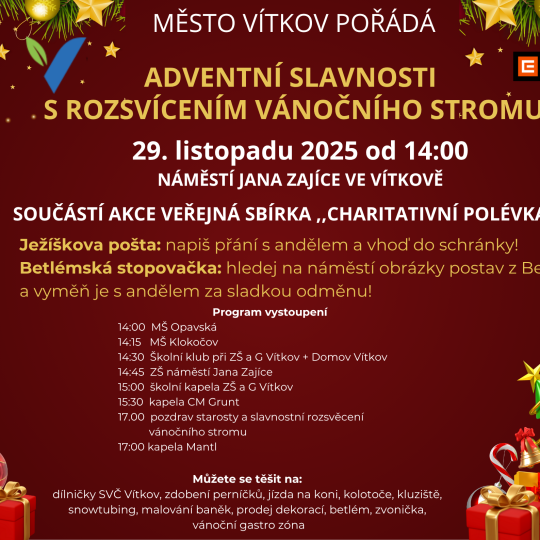 Adventní slavnosti s rozsvícením vánočního stromu 1